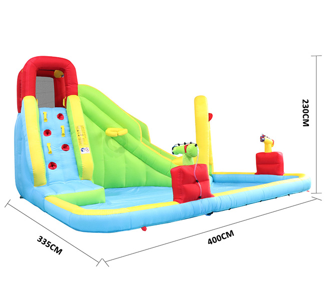 Inflatable Water Park Water Slide Jump Castle Pool Outdoor Toy Bouncer Play Centre